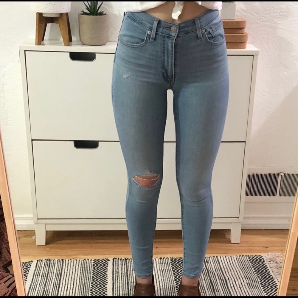 Levis Super skinny mile high jeans
